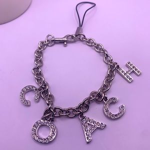 Coach Bling Letter Purse Charm